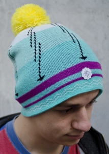 BEAT FABRICS PLAYING VINYL // BOBBLE HAT